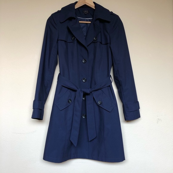 M and S Classic Trench Collection size 4/UK 8 - Picture 1 of 5